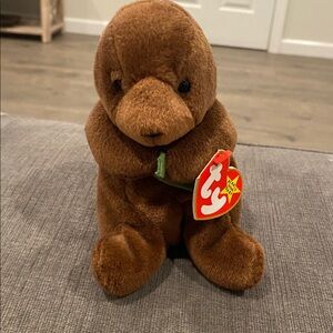 TY Beanie Baby - Seaweed the Otter - NEW WITH TAGS!  vintage toys toy plush kids